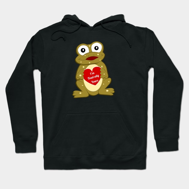 Toad Valetine Message Hoodie by traditionation
